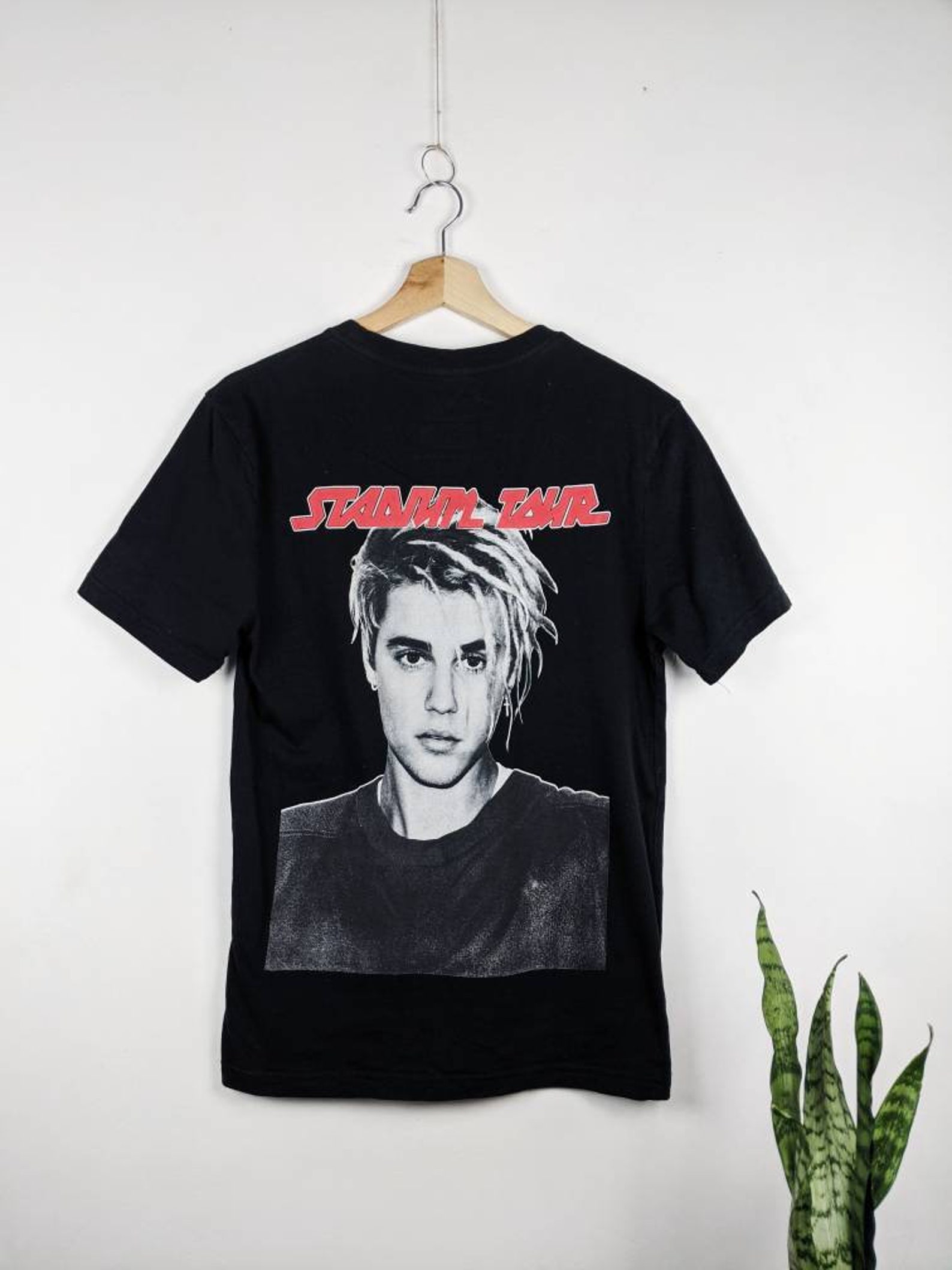 Justin Bieber Merch Stadium Tour T-shirt 2017 Black Double | Etsy