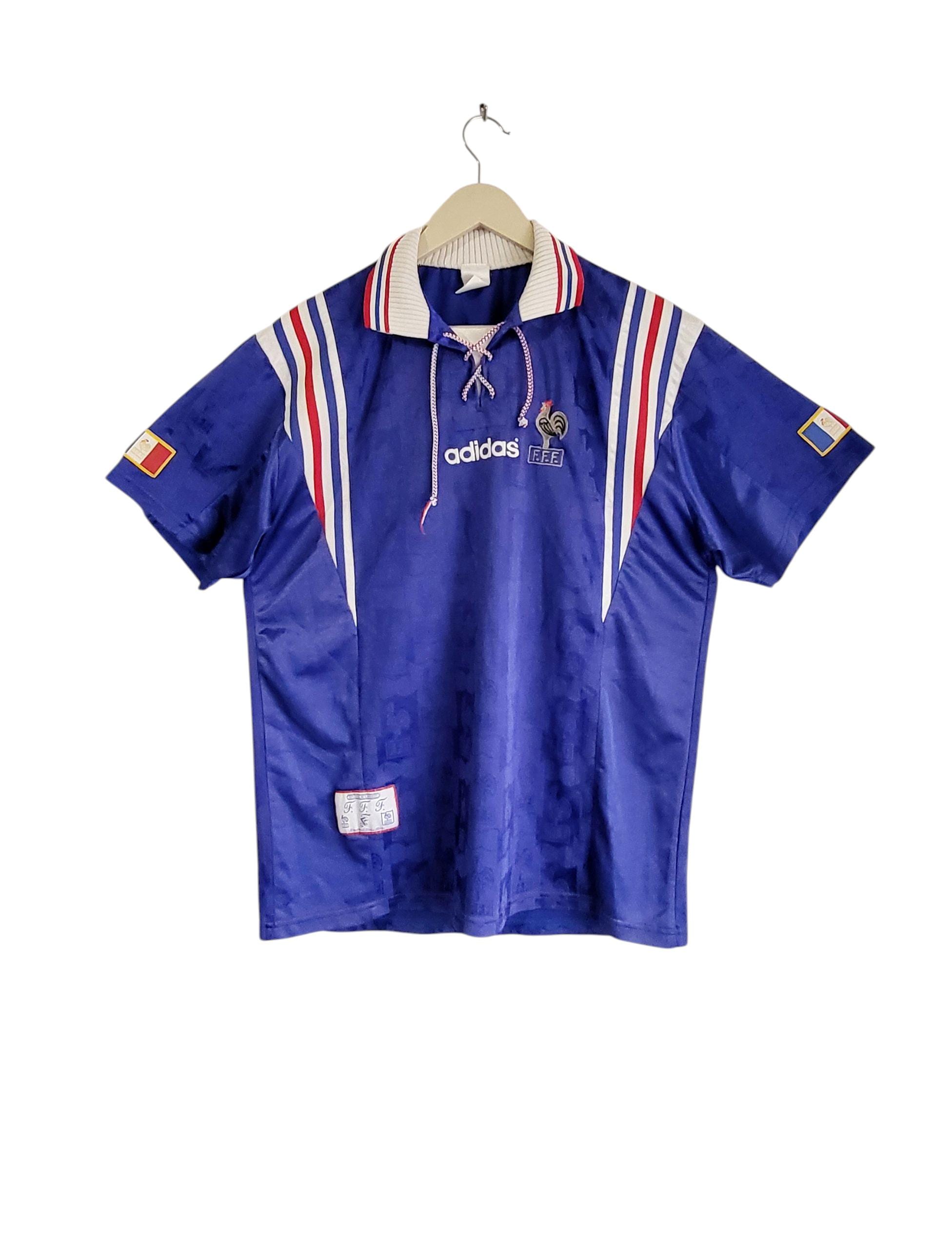 Vintage 90s Adidas France National Team Football Jersey / 1994-96