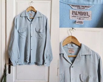 Vintage 1950s deadstock marlboro Two-tone Rayon Gabardine 