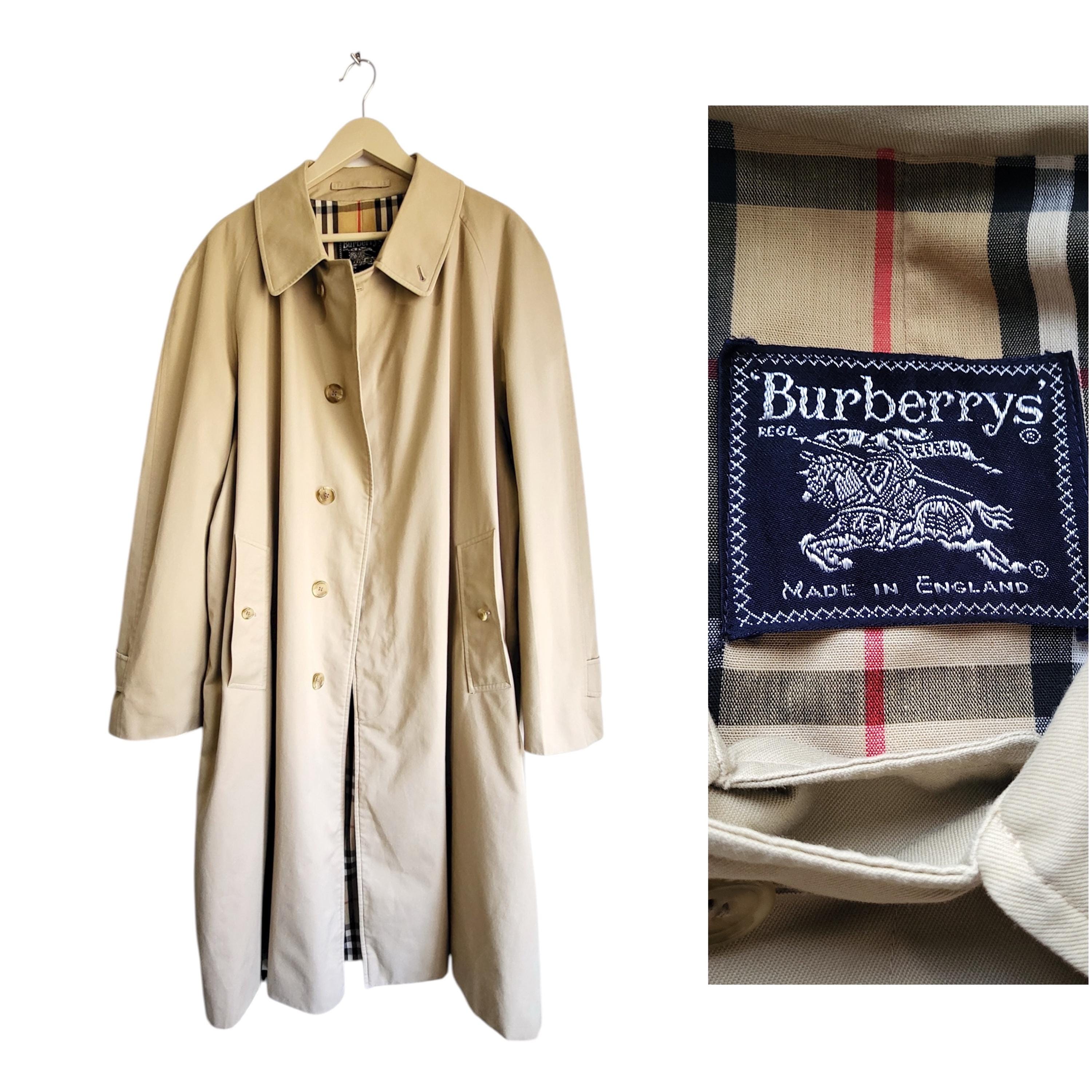 Burberry ￼￼Vintage Trench coat 44 英国製 Burberry Trench Coat Men 44 for sale | eBay