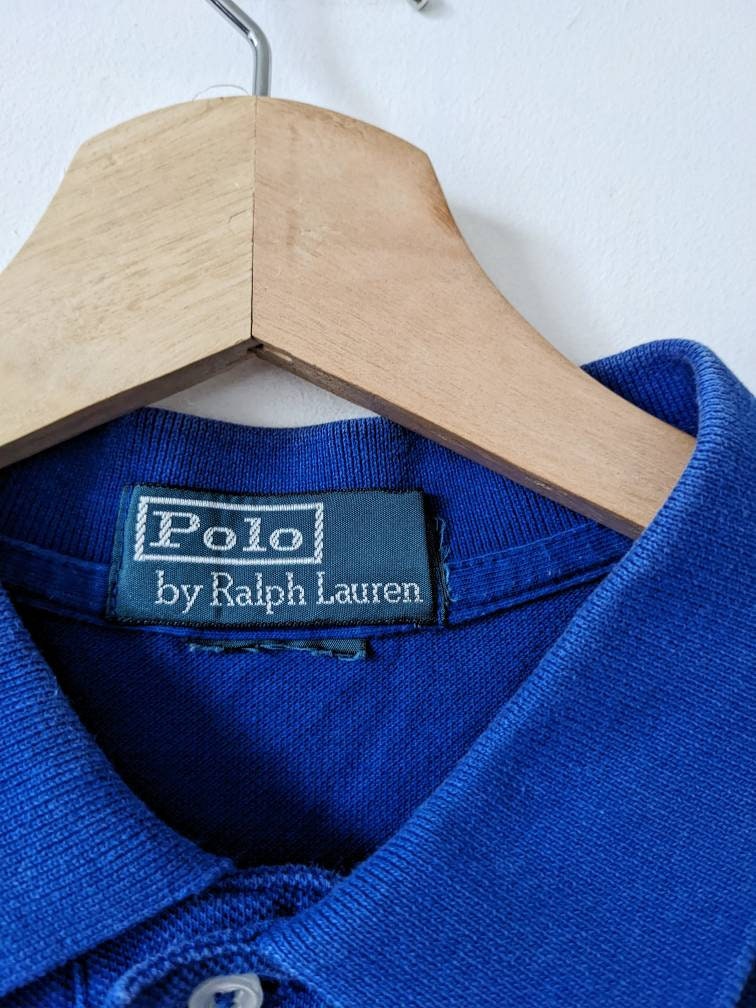 90s polo by RalphLauren RuggerShirt usa製 Vintage 90's Polo Ralph Lauren Embroidered Rugby Shirt