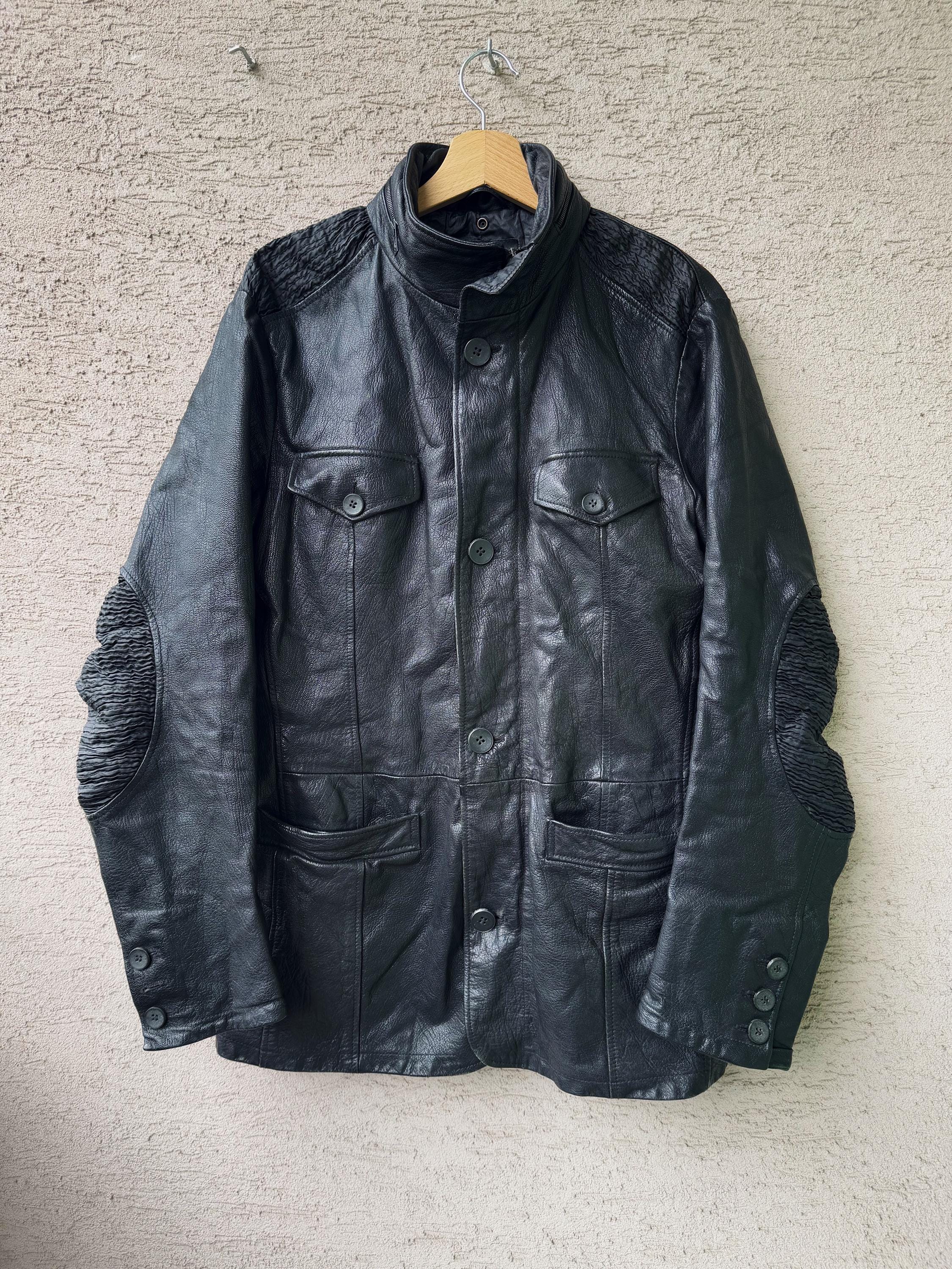 ジャケット・アウター Archive EMPORIO ARMANI leather jacket Archive Emporio Armani Leather Jacket Avant-garde - Etsy