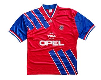 Vintage Bayern Munich 1994/95 Home Opel Jersey Soccer’s 90s Football