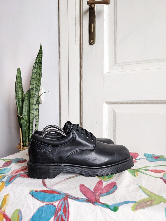Vintage Dr. Martens Royal Mail Steel Toe Inglaterra Oxford zapatos Etsy Mexico