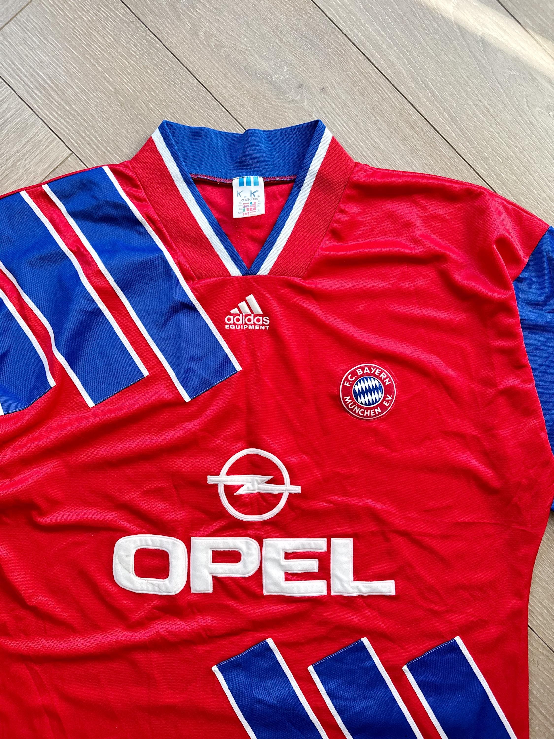 Vintage Bayern Munich 1994/95 Home Opel Jersey Soccer's 90s