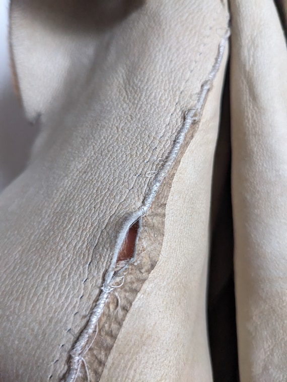 Rindi Patchwork Fur Leather Jacket Shearling - image 9