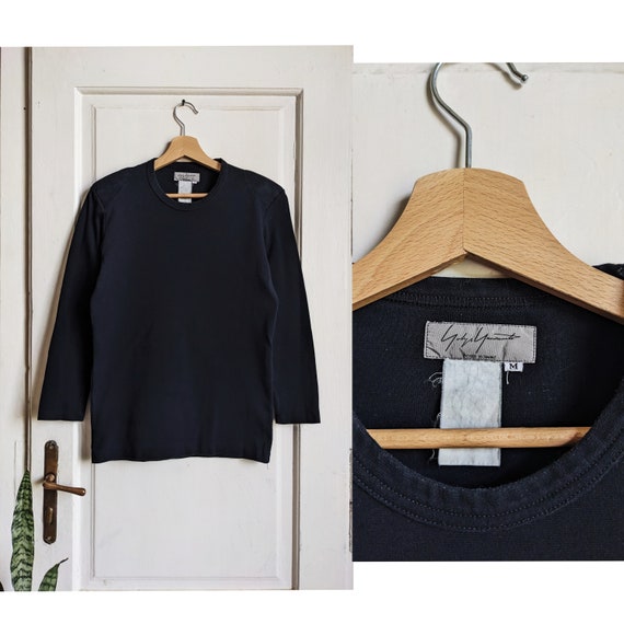 90s Yohji Yamamoto Pour Homme Crew Neck Longsleeve - Etsy