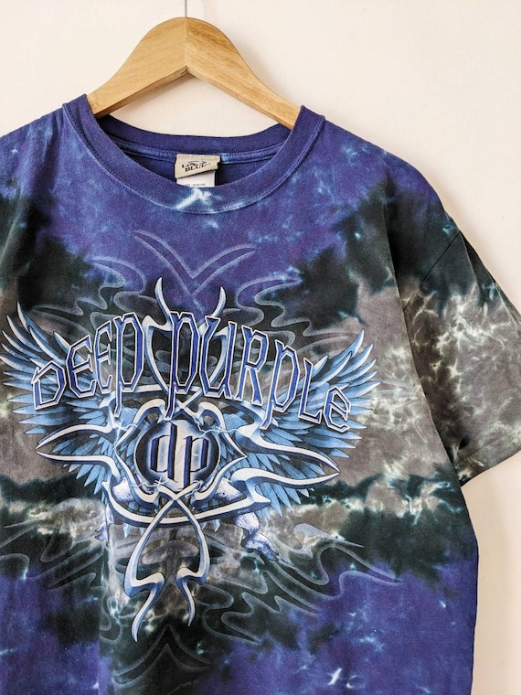 Deep Purple T-shirt Liquid Blue Merch Tie Dye - Etsy