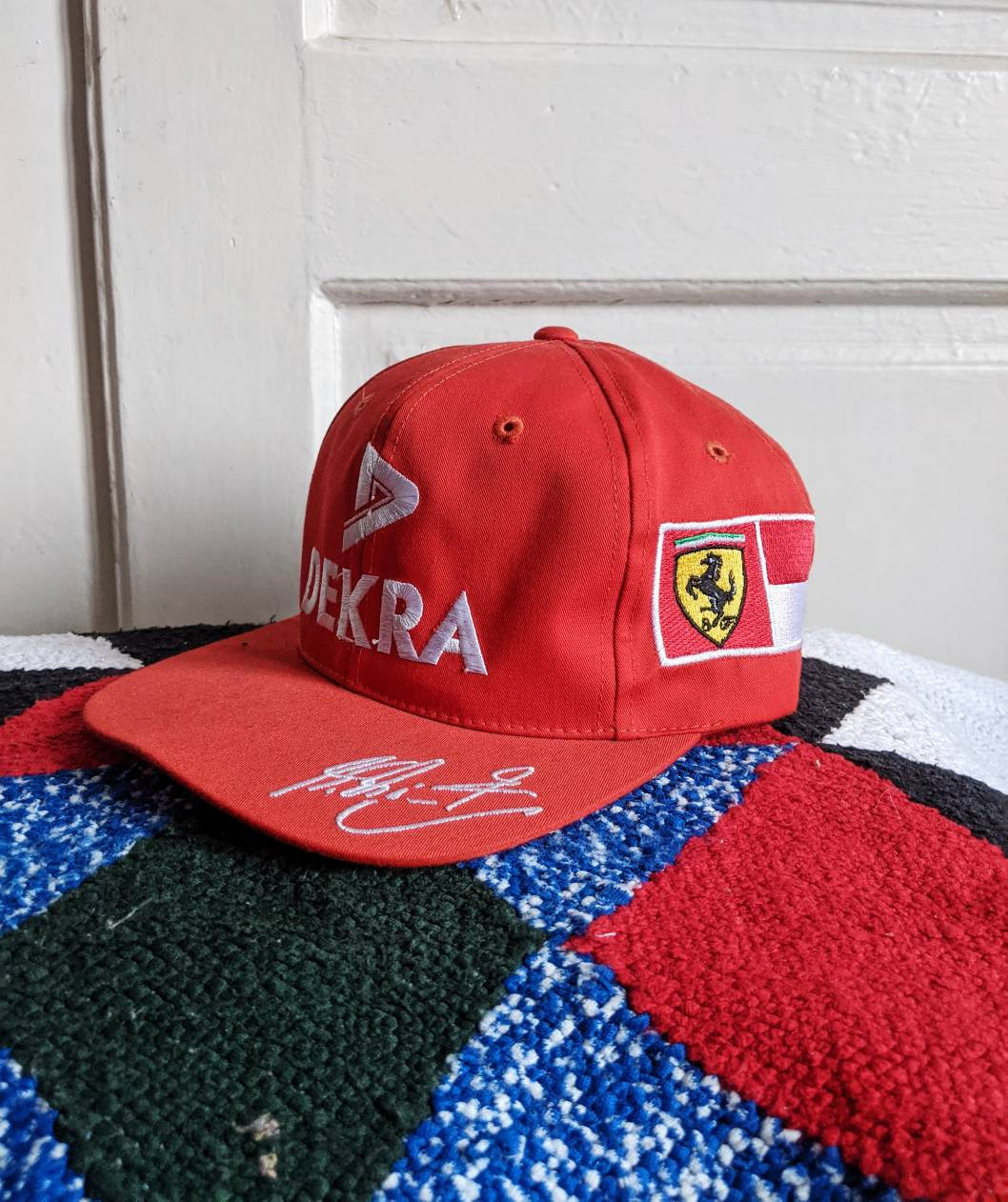 ヴィンテージ デクラ フェラーリ シューマッハ キャップ 90年代