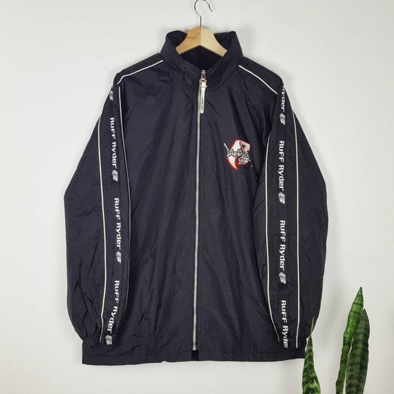 Vintage Ruff Ryders Jacket Dirty Denim Made in Kor