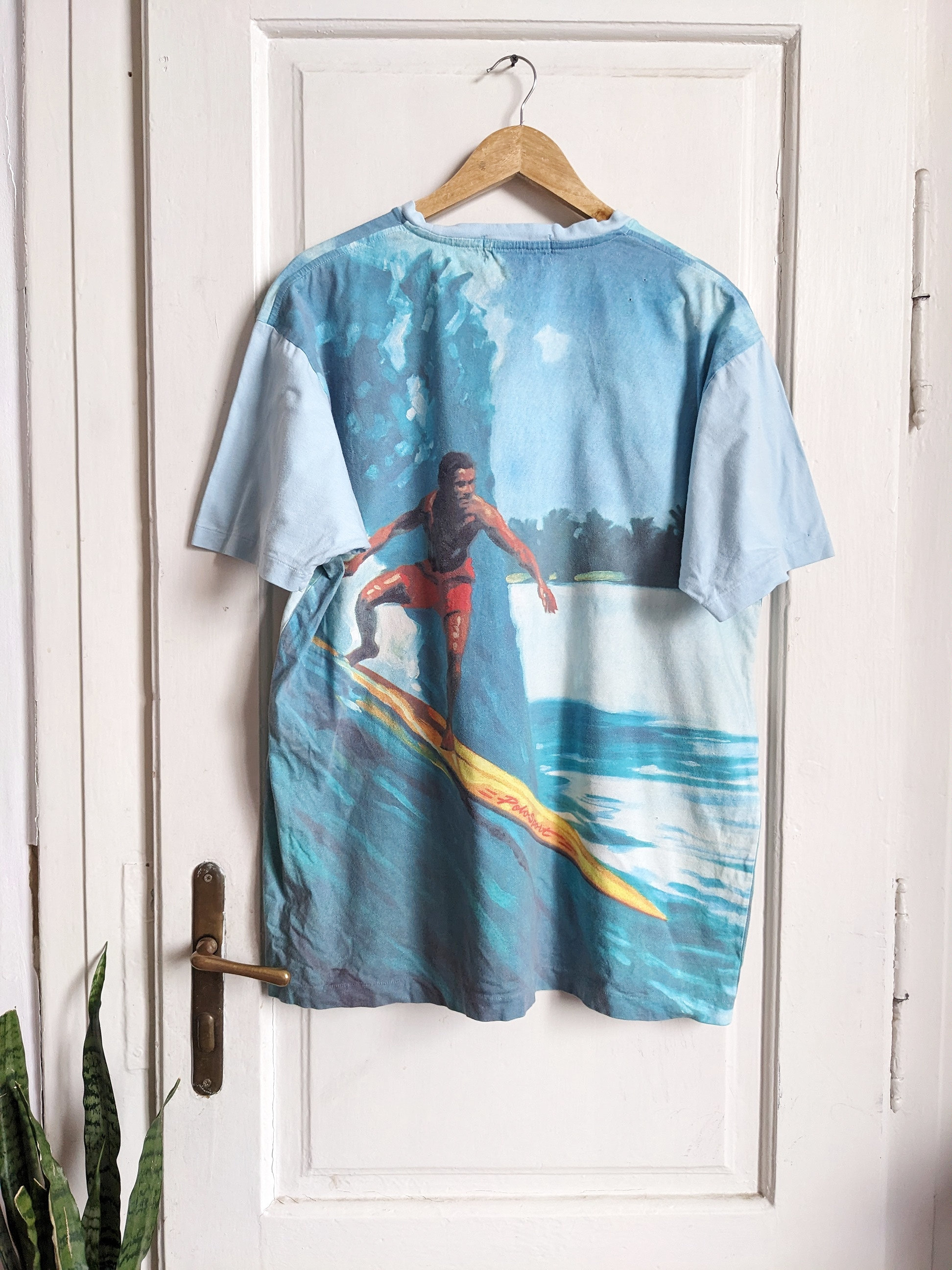 Vintage Polo Sport T-shirt Surfing Wave Print - Etsy