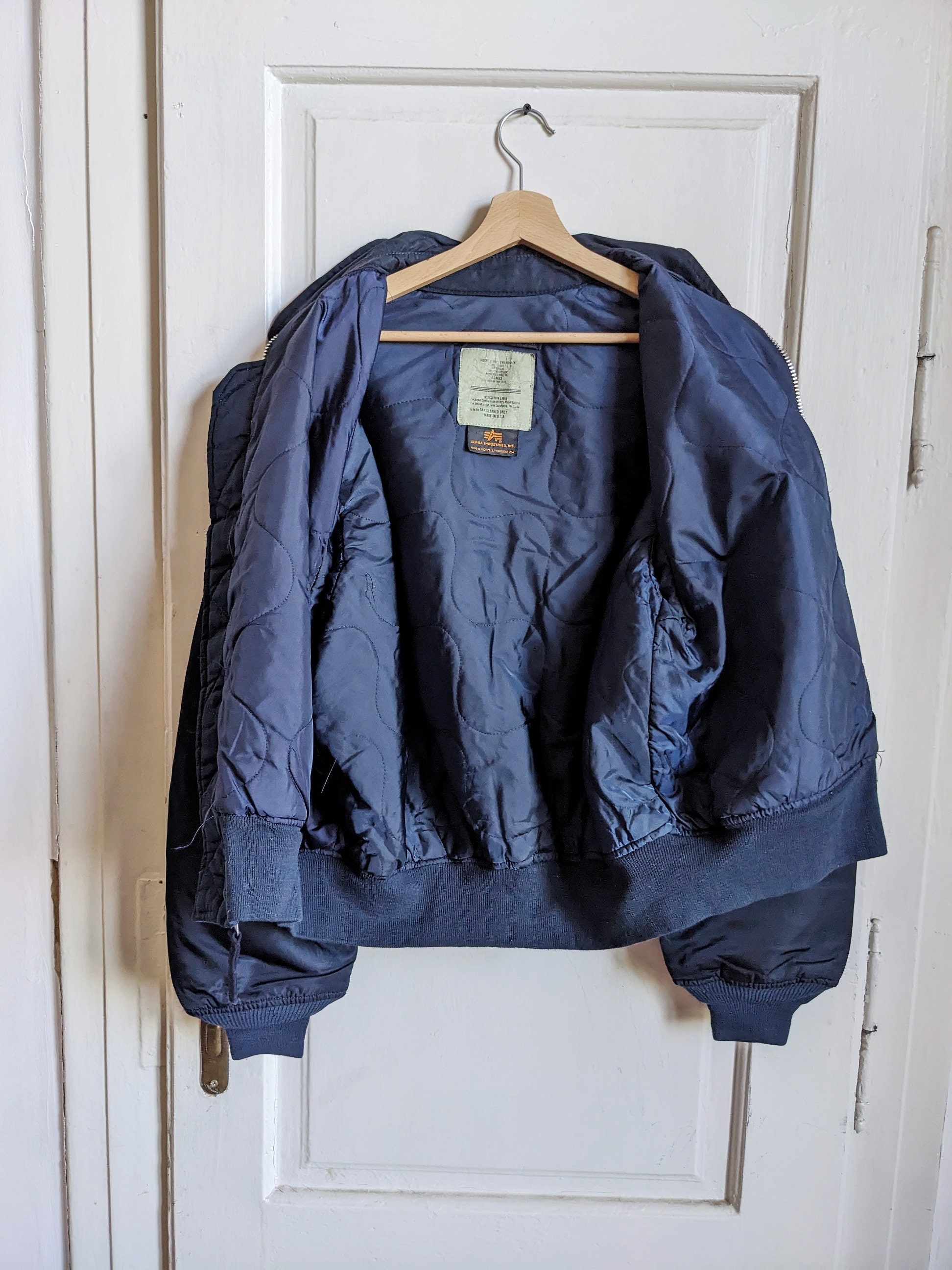 Vintage Alpha Industries Nylon CWU-45/P Jacket USA - Etsy