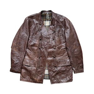 1940s Swedish Leather Coat - Etsy