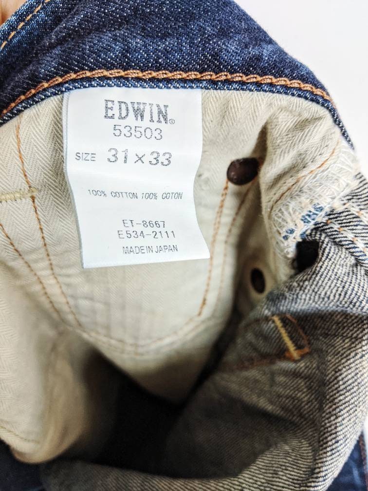 Edwin Denim Men's Jean's Made in Japan 53503 31 32 | Etsy