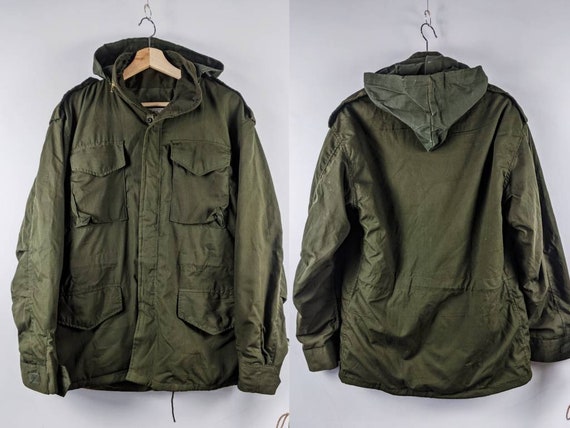 Vintage Military Jacket M65 Cold Weather Field Jacket Man's Vintage Military Jacket M65 Cold Weather Field Jacket Man's