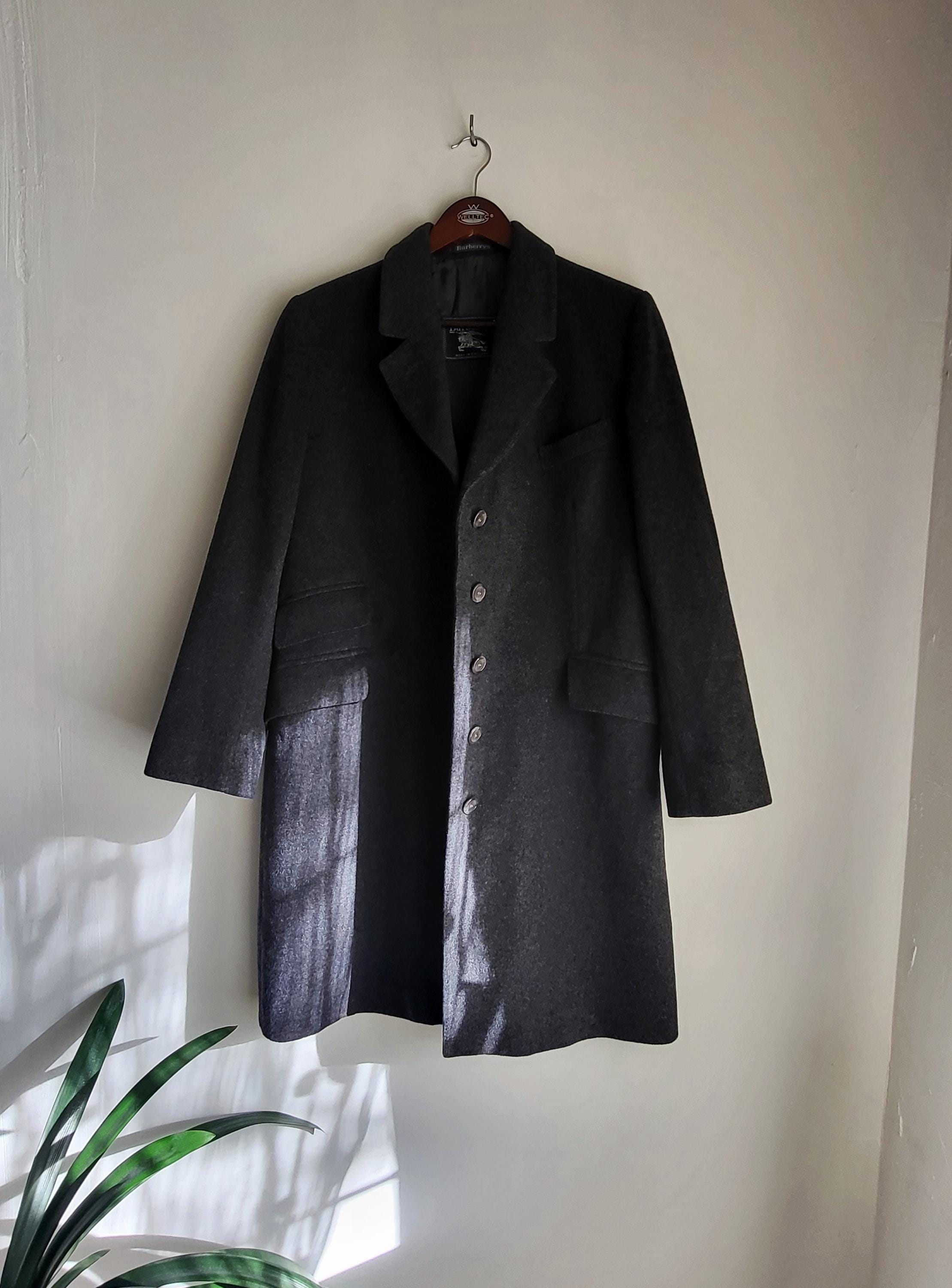 Vintage Burberrys Wool Coat Cashmere Blend - Etsy