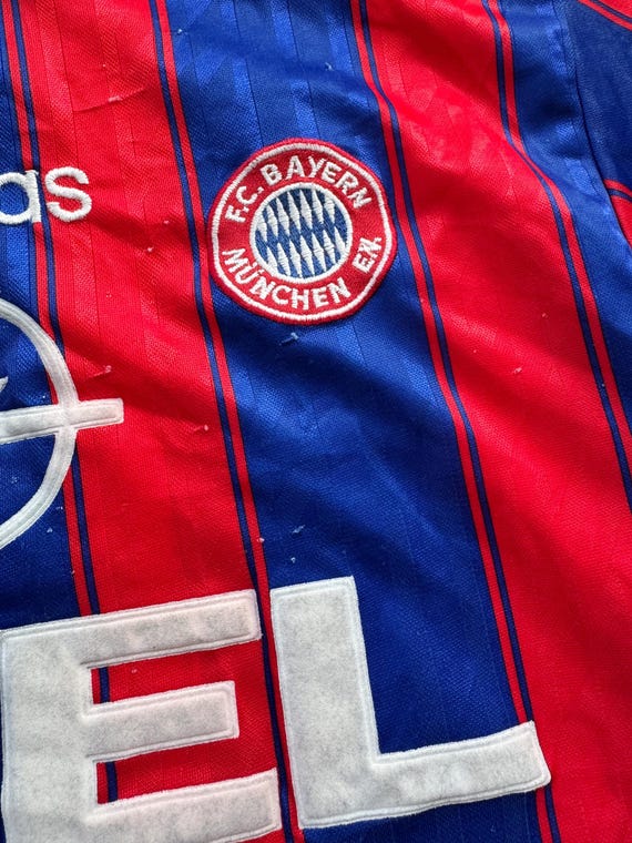 Vintage Bayern Munich 1995-97 Home Jersey | Adidas Opel Football