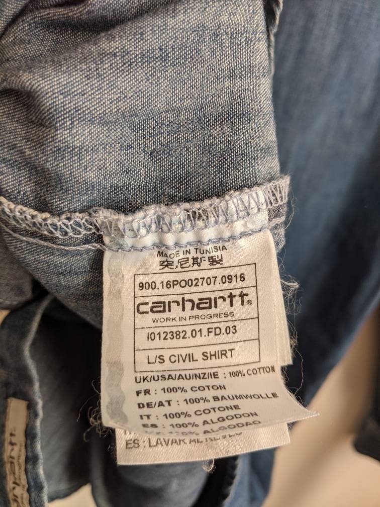 Carhartt WIP Denim Shirt Men's Jeans - Etsy