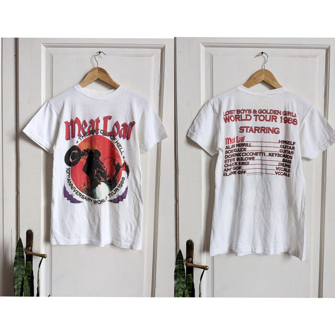 Vintage Meat Loaf 1988 Tour Merch T-shirt - Etsy