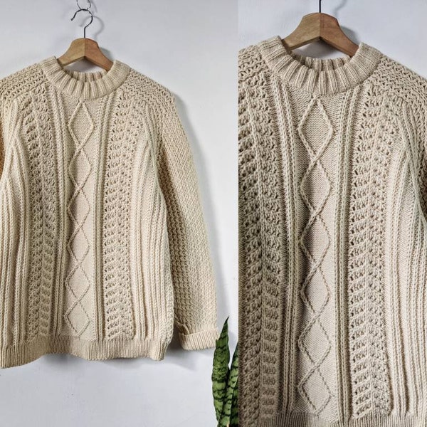 Vintage St Micheal Knitwear Sweater Wool Donegal Wool