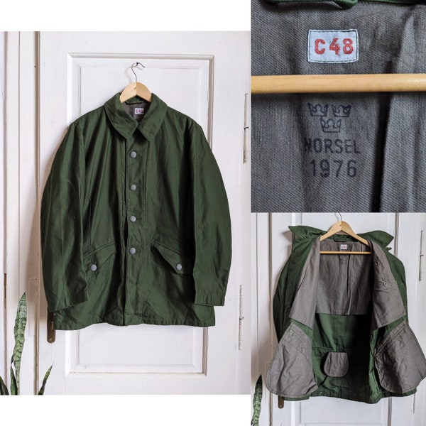 Vintage Swedish 70s  M59 Military Jacket Norsel