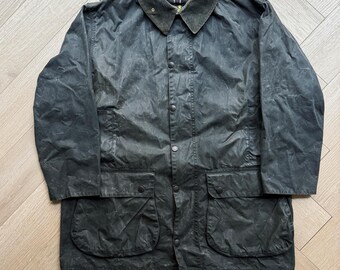 Vintage Barbour Border Wax Jacket Navy A205 - Etsy