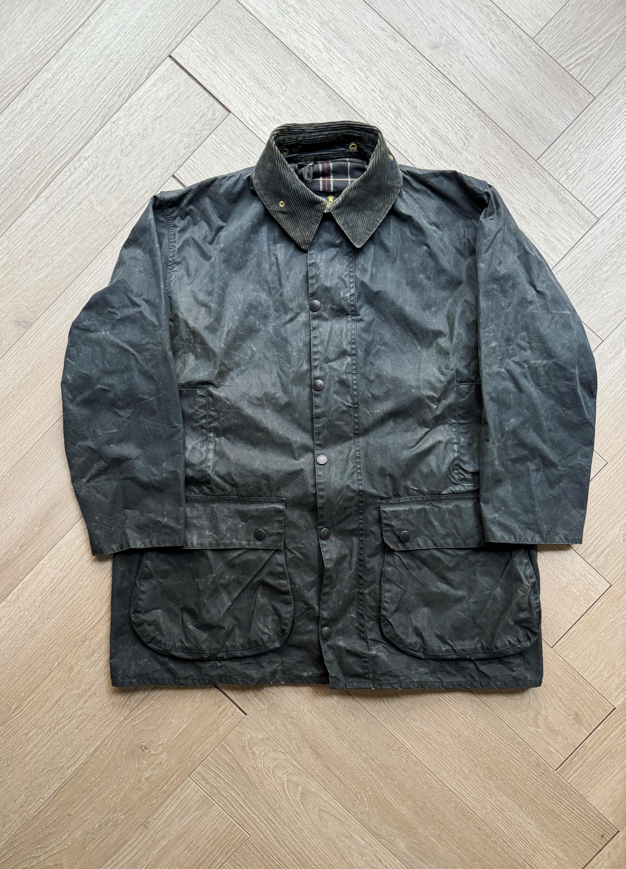 Vintage Barbour Border Wax Jacket Navy A205 - Etsy