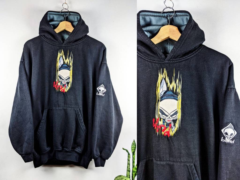 Vintage Blind Skateboards Hoodie 90s Etsy