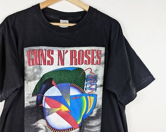 GUNS N’ ROSES Tシャツ 1987年 希少当時物ビンテージ 発禁 ガンズアンドローゼズ Tシャツ 1987年製 ヴィンテージ 80s