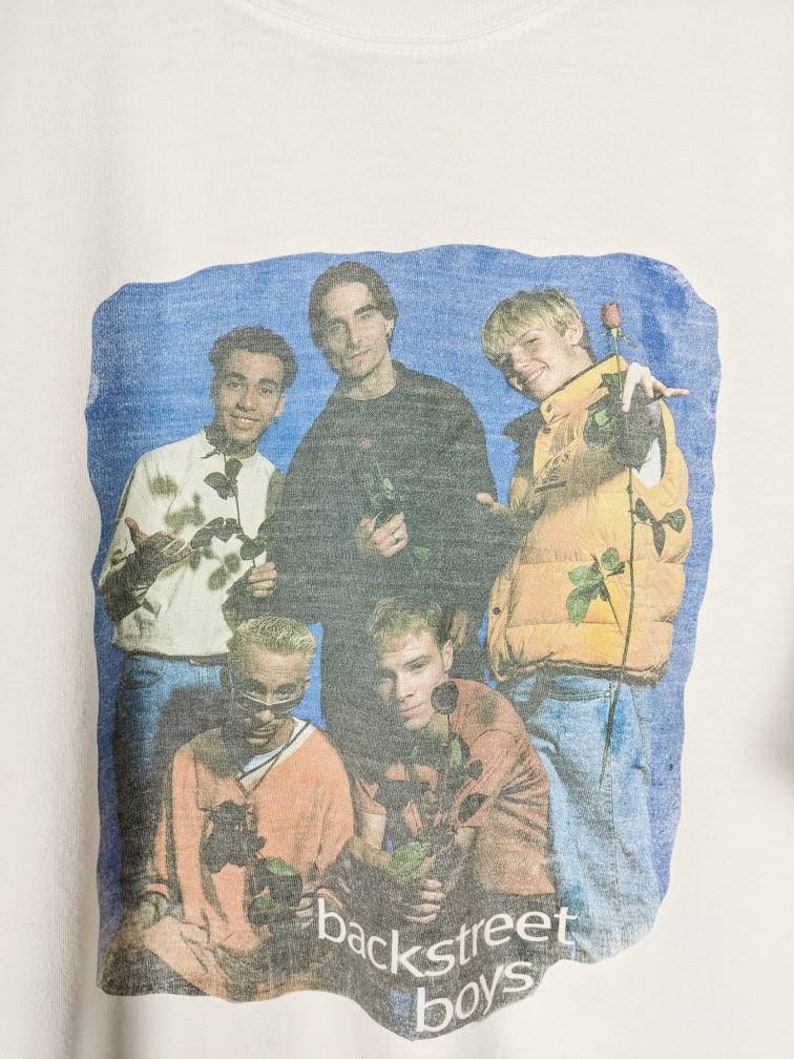 Vintage Backstreet Boys Merch T-shirt 90s Retro Hip-Hop