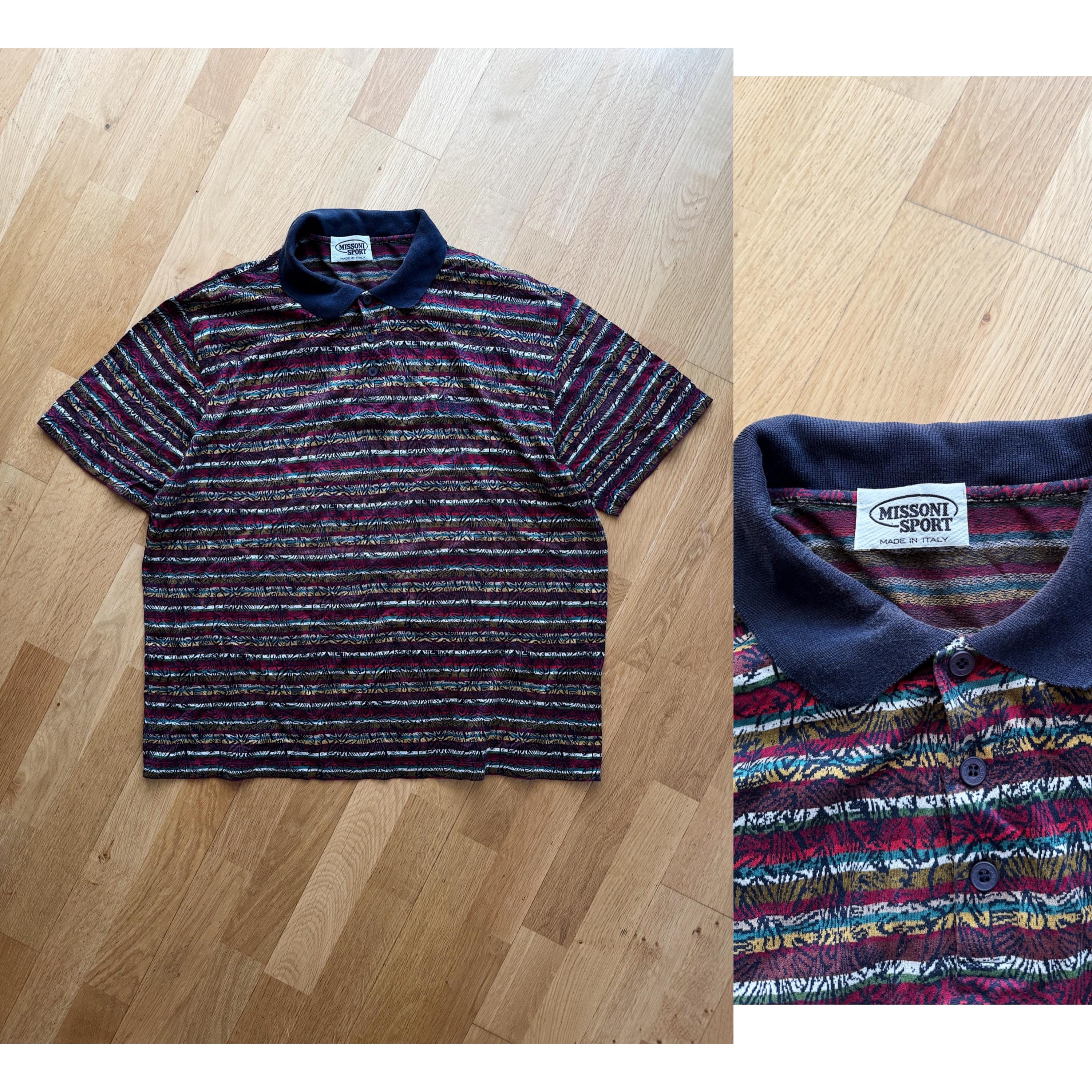 Tシャツ・カットソー MISSONI Embroidered Wool Polo Shirt Missoni Embroidered Wool Polo Shirt 100% Wool – LOZURI®