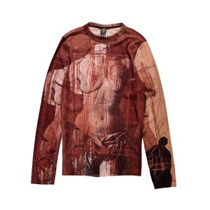 Jean Paul Gaultier Soleil 長袖 メッシュ トップス Jean Paul Gaultier Soleil Top - Etsy