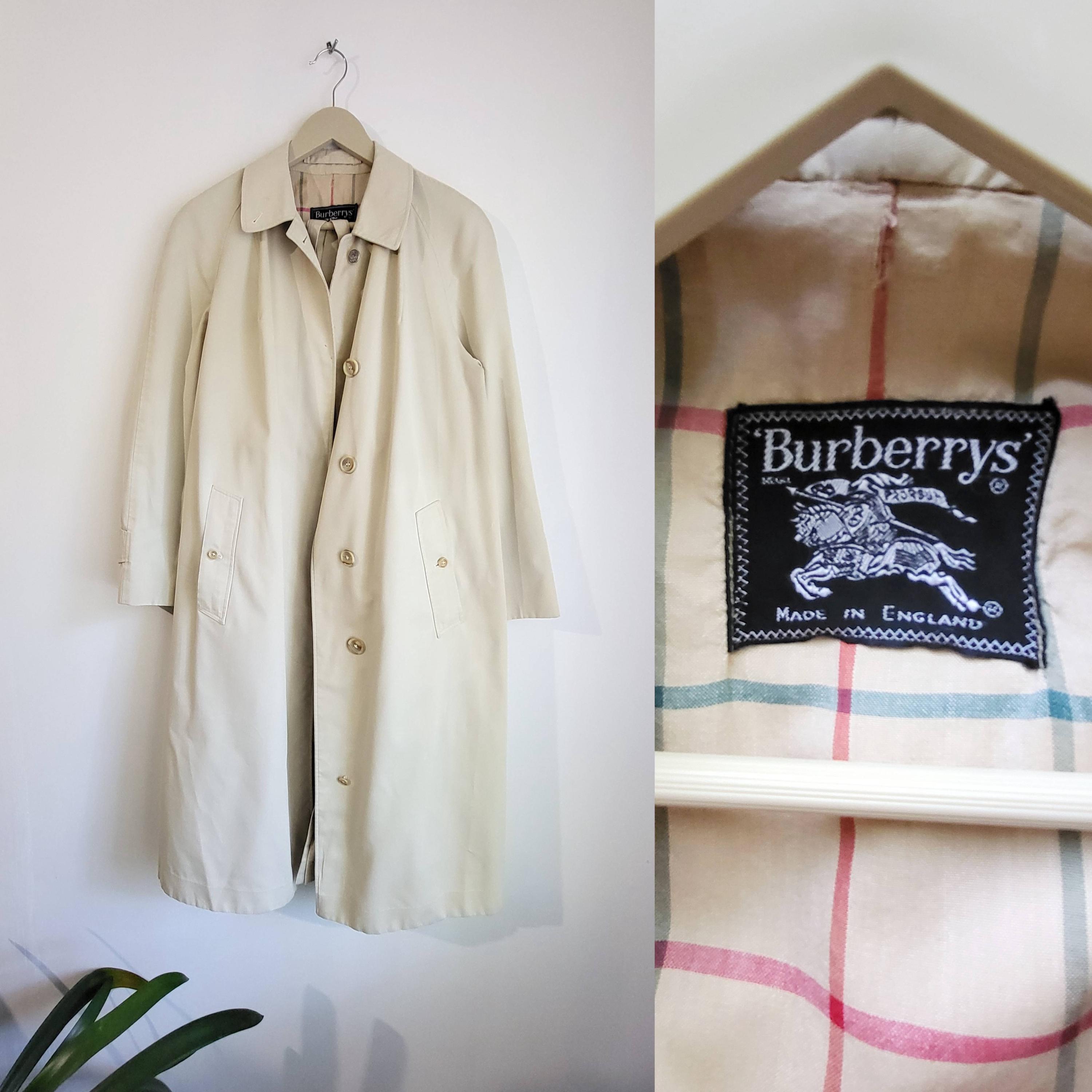 70s Burberry Trench - Etsy