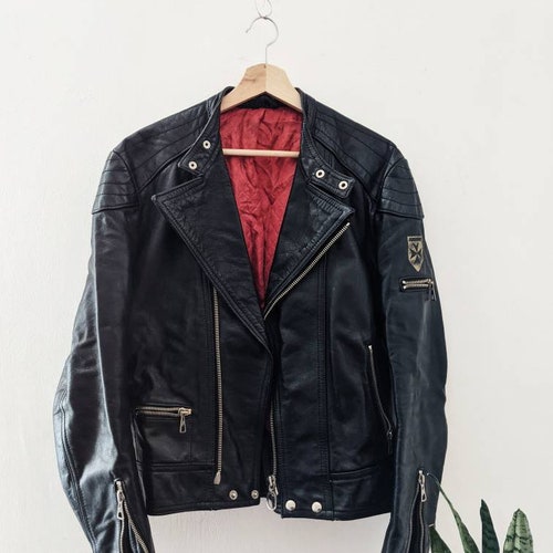 Vintage Harro Leather Bike shops Women's Jacket Motorcycle 80s