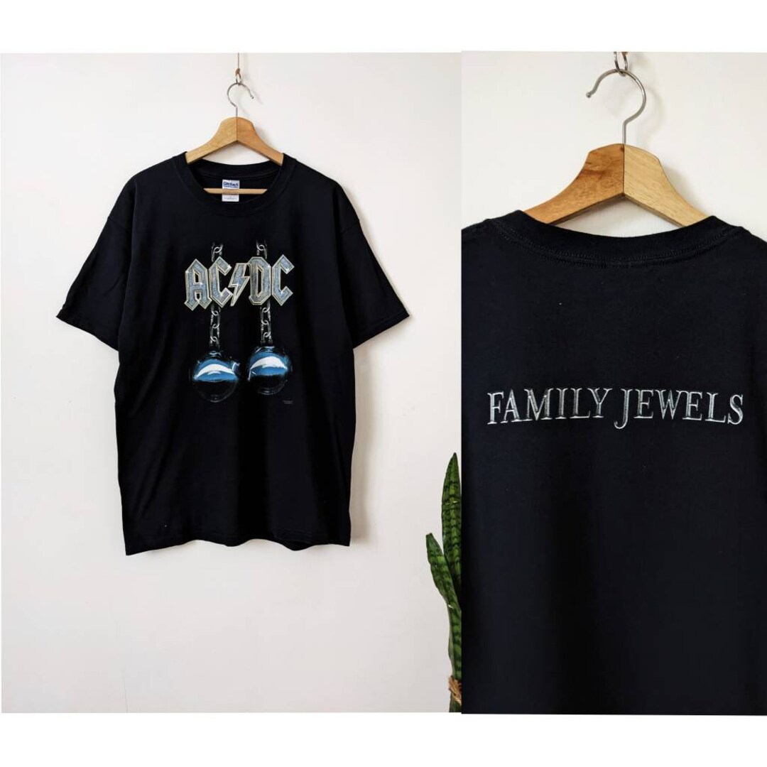 Vintage AC DC Merch T-shirt Family Jewels 2005 Double Side - Etsy