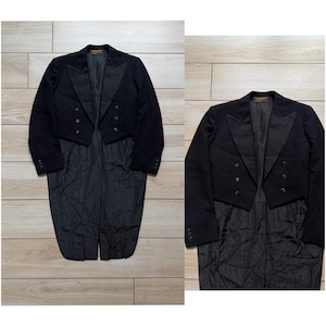 インポート・海外人気ブランド 41 Mason Tails Tuxedo Men's Nice Very Tailcoat Peak Black XL ジャケット・アウター