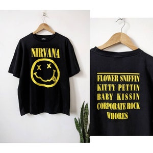 Nirvana Y2K 1992 Reproduction - Vintage Nirvana T-shirt Rare Nirvana Y2K 1992 Reproduction - Vintage Nirvana T-shirt Rare