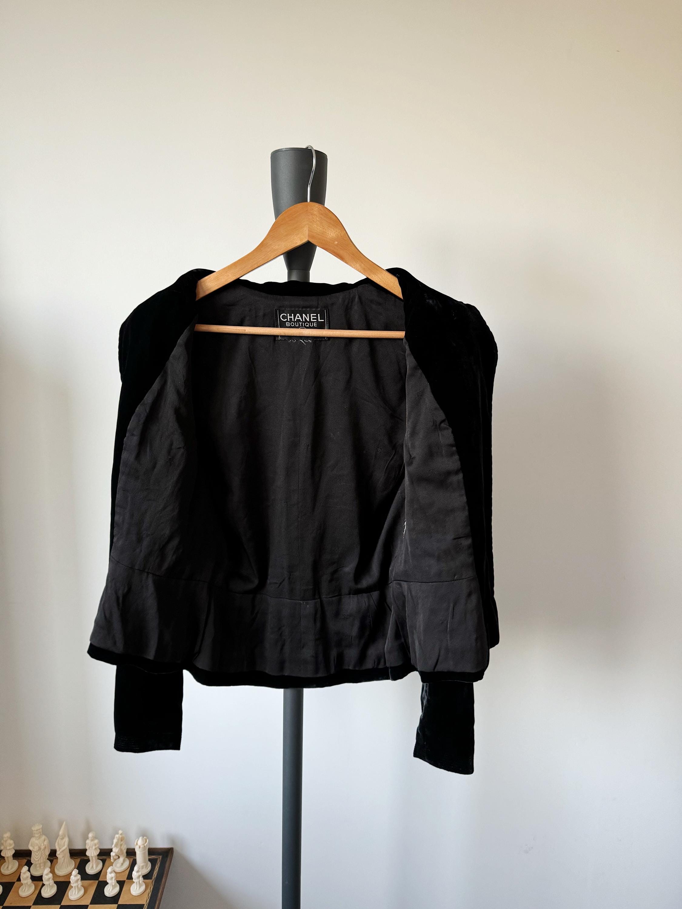 Vintage Chanell Velvet Multicolor Gold Gripoix Jacket Fall/winter