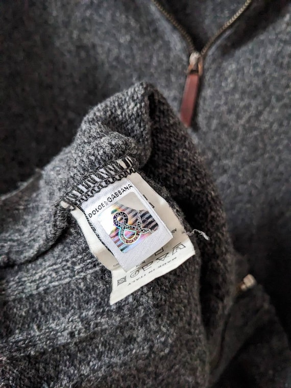Y2k Dolce Gabbana Full Zip Wool Cardigan DG - Etsy 