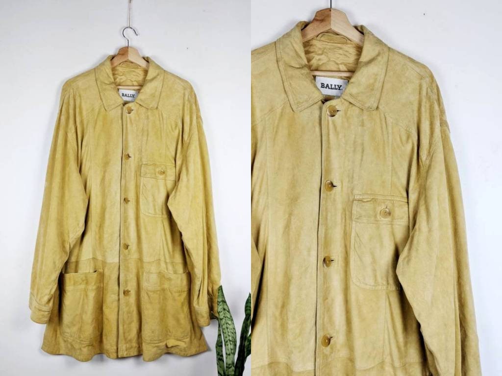 ジャケット・アウター Made in Italy old BALLY suede trucker Bally Coats, Jackets & Vests for Suede Outer Shell Men for Sale