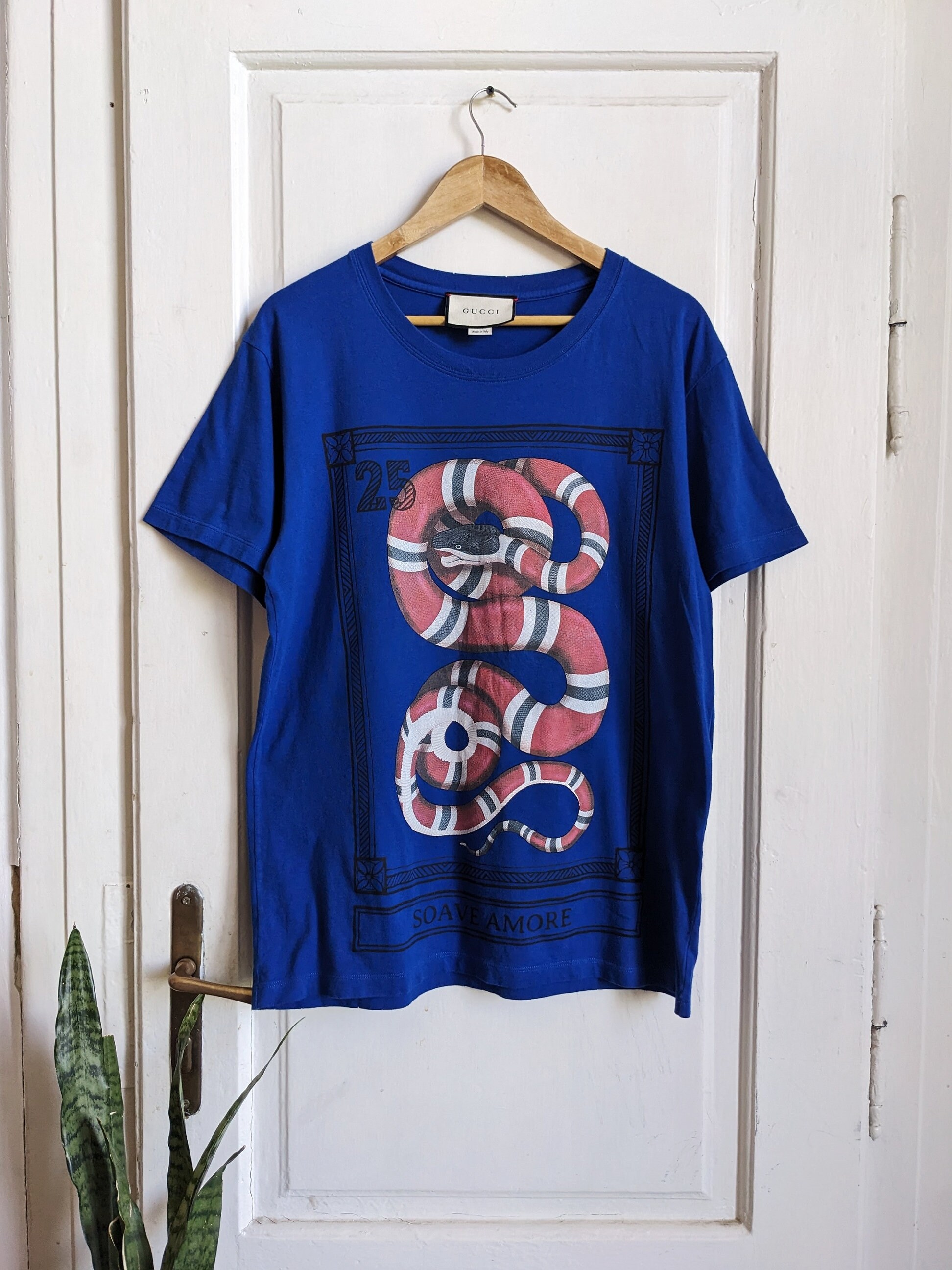 Gucci Soave Amore T-shirt Blue - Etsy Gucci Soave Amore T-shirt Blue - Etsy