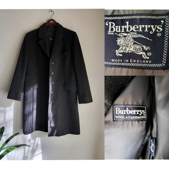 ジャケット・アウター vintage Burberrys wool casumere coat Vintage Burberrys Wool Coat Cashmere Blend - Etsy Canada
