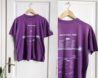 1990 Vintage Deep Purple Slaves and Masters Tour Tee Shirt