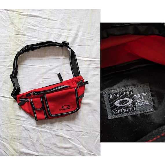 Vintage Oakley Software Red Waist Bag Etsy