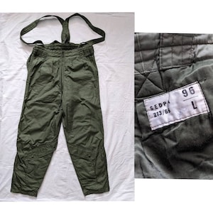 Usaf f1b flyers pantalones para clima frío sage green usa made