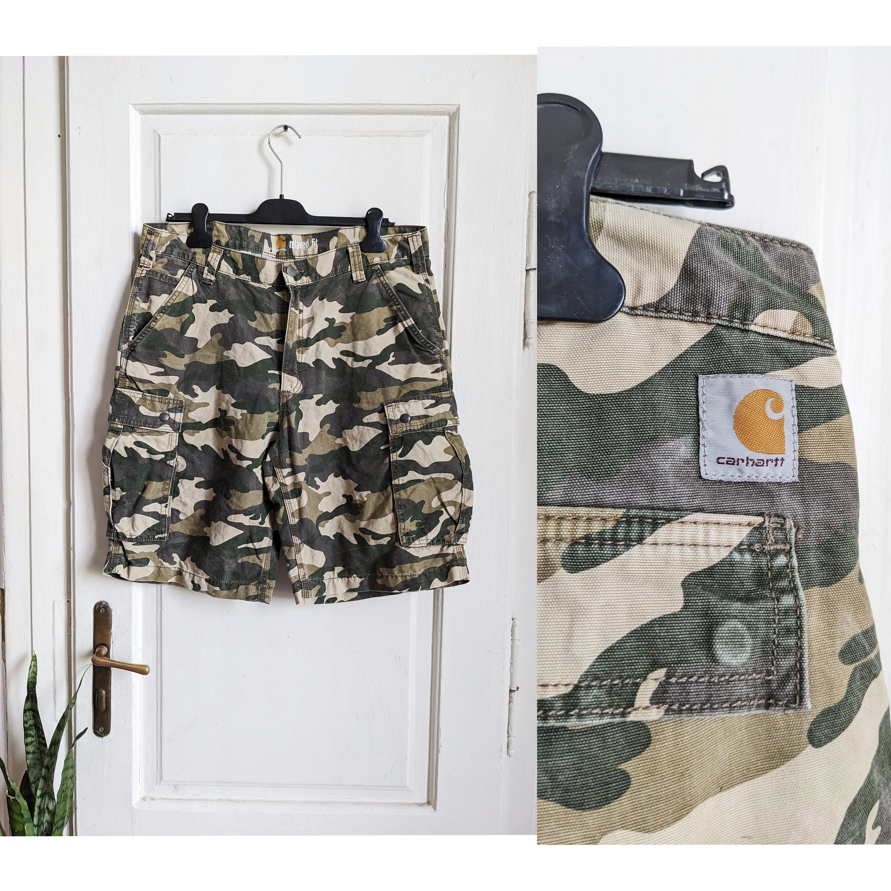 carhartt vintage Jorts 海外 camo 迷彩 city Vintage Carhartt Camouflage Shorts Camo 38 - Etsy