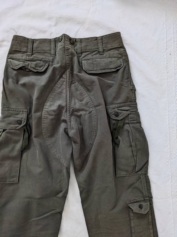ドイツ軍実品/LEO KÖHLER ミリタリーパンツ裏地付古着/実寸W36L31 jamtrading1_eaa312754