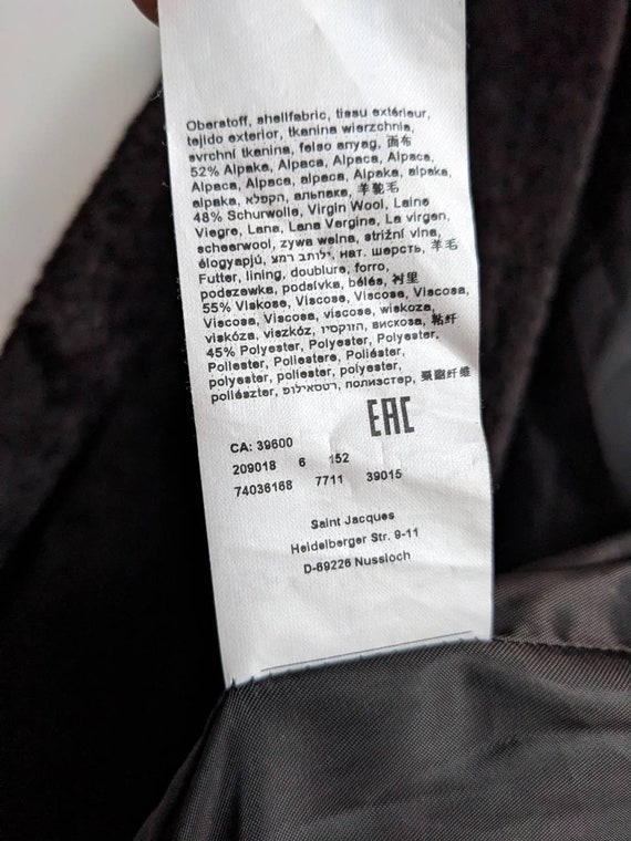 Saint Jacques Alpaca Wool Coat Brown - Etsy Saint Jacques Alpaca Wool Coat Brown - Etsy