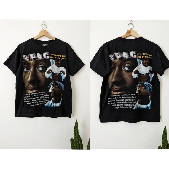 Vintage 2 Pac Shakur Merch T shirt Overprint Tupac Etsy Sweden
