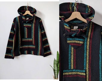 Sweat à capuche vintage Mexican Baja Blanket